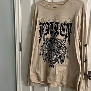 NW/OT Hot Topic log sleeve shirt size XL